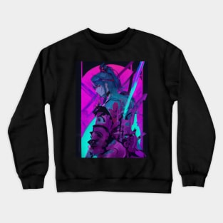 Neon katana samurai Crewneck Sweatshirt